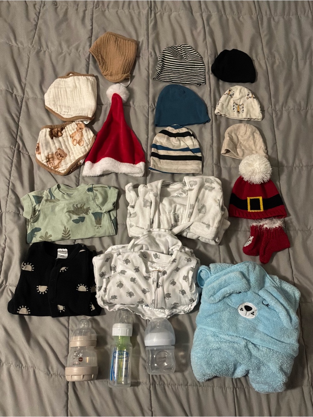 21 Piece Bundle Lot of Assorted Newborn Baby Accessories Bundle